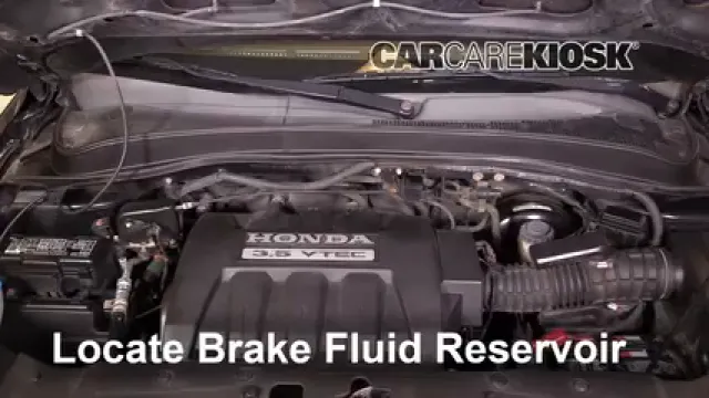 2008 Honda Pilot EX-L 3.5L V6 Liquide de frein Contrôler le niveau de liquide de frein